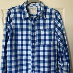 Abercrombie & Fitch muscle fit plaid shirt